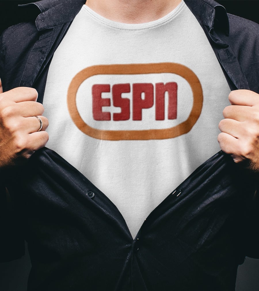 ESPN Oval Border Classic Style Retro Sports T-Shirt