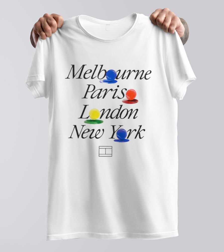 Melbourne Paris London New York Ludo Pieces T-Shirt