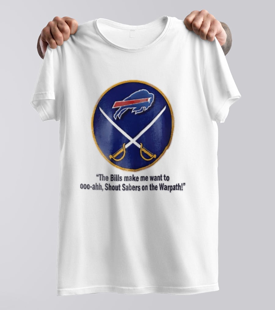Buffalo Bills Sabers Warpath Shout Ooo Ahh Swords T-Shirt