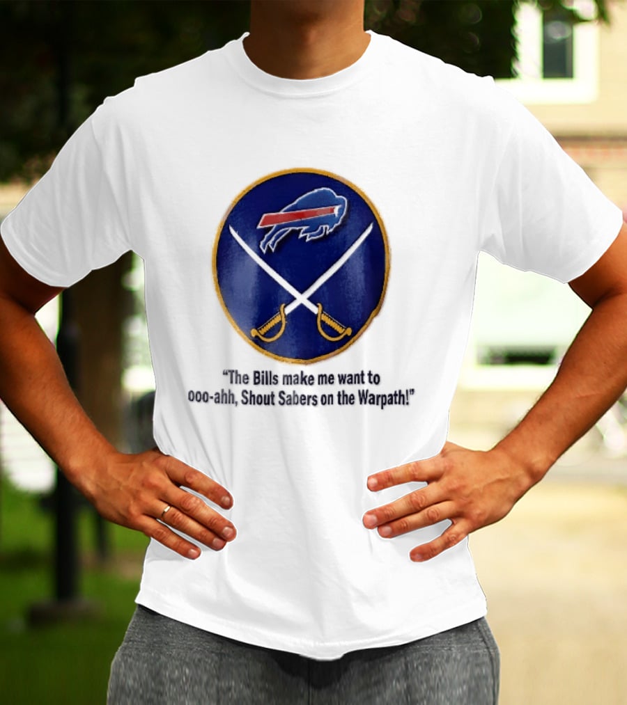Buffalo Bills Sabers Warpath Shout Ooo Ahh Swords T-Shirt