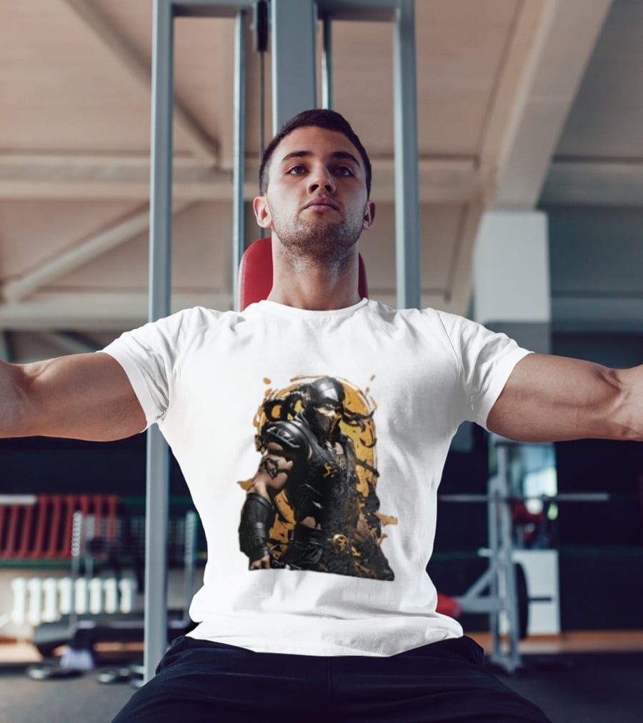 Mortal Kombat Scorpion Warrior Fighter T-Shirt