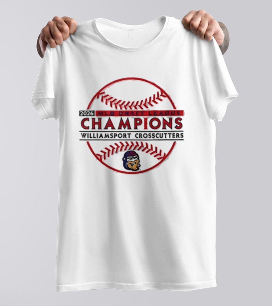 MLB Draft League 2026 Williamsport Crosscutters Champions T-Shirt