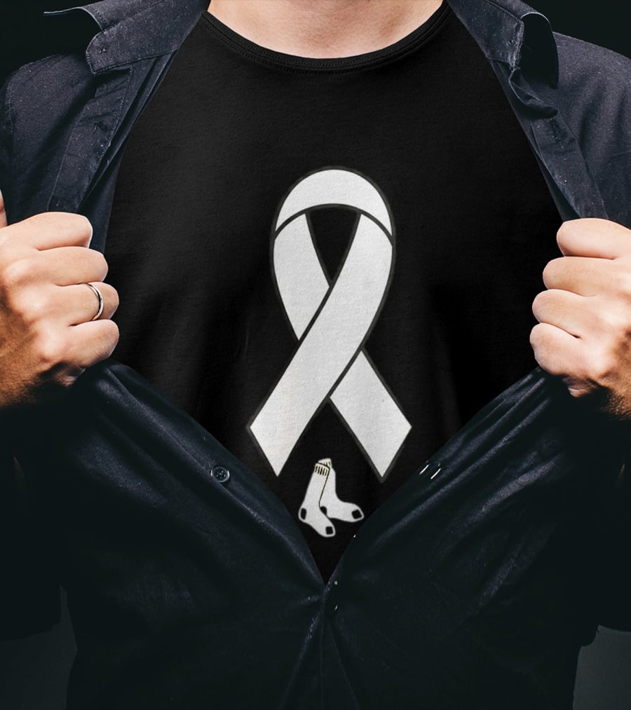 Boston Red Sox Childhood Cancer Awareness Ribbon 2026 T-Shirt