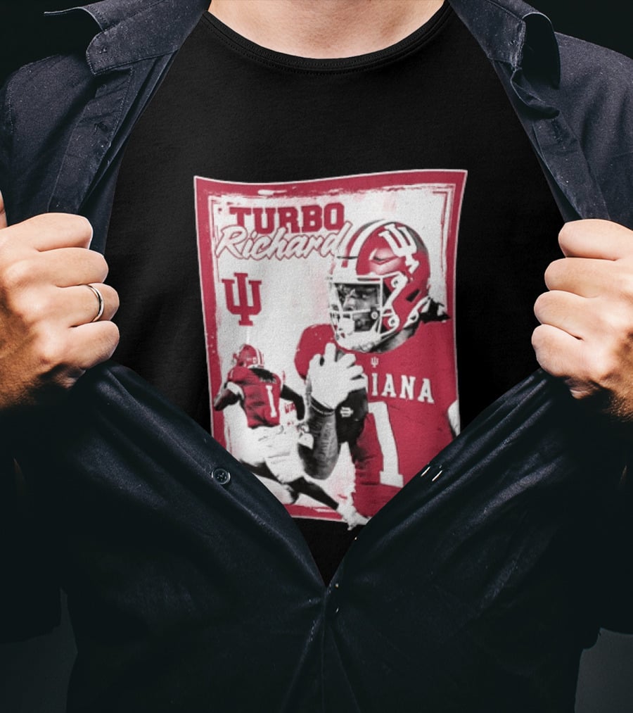 Indiana Hoosiers Turbo Richard #1 Football Powerhouse T-Shirt