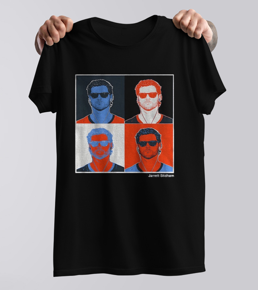 Jarrett Stidham Pop Art Denver Broncos Football Player T-Shirt