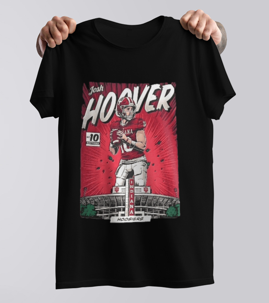 Josh Hoover Indiana Hoosiers Football Quarterback No 10 T-Shirt