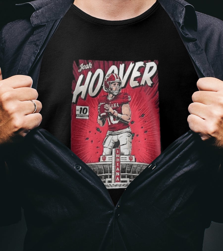 Josh Hoover Indiana Hoosiers Football Quarterback No 10 T-Shirt