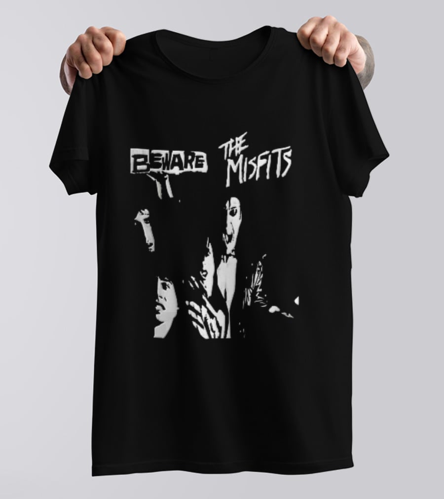 Beware The Misfits Punk Rock Band T-Shirt