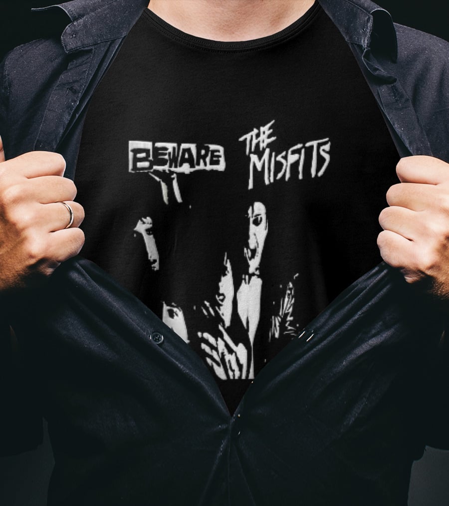 Beware The Misfits Punk Rock Band T-Shirt