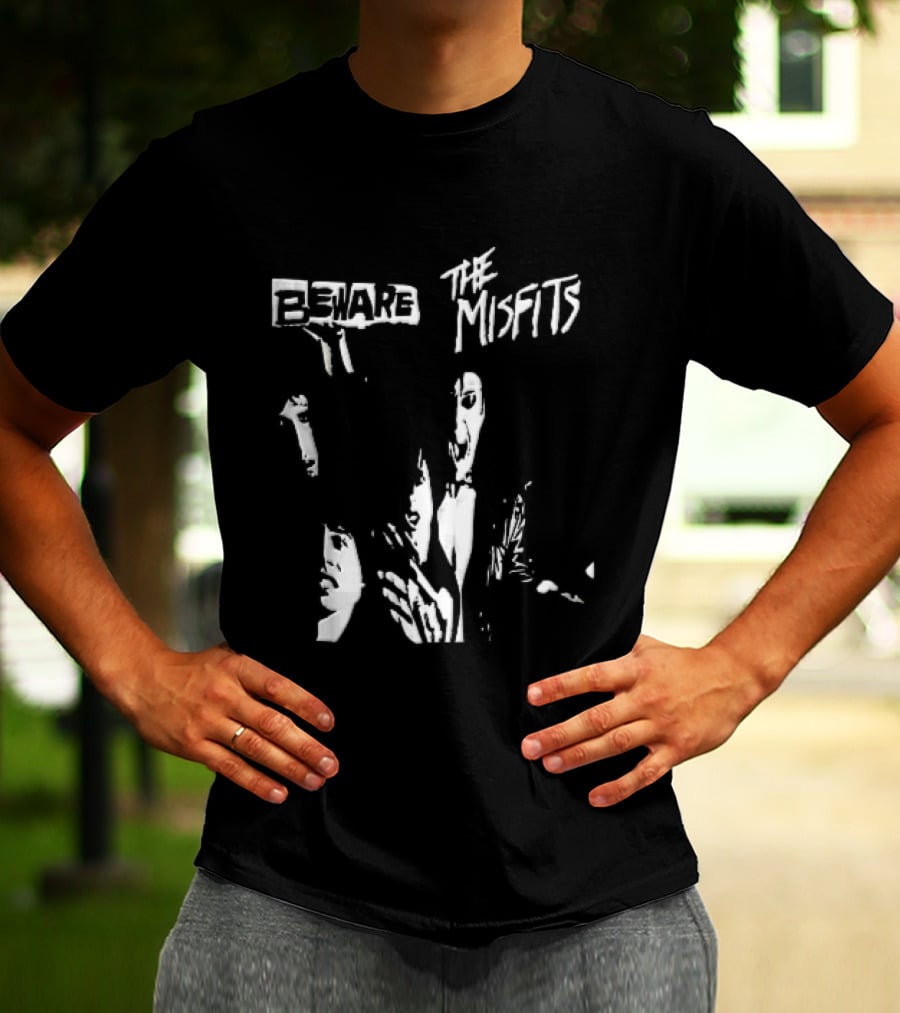 Beware The Misfits Punk Rock Band T-Shirt