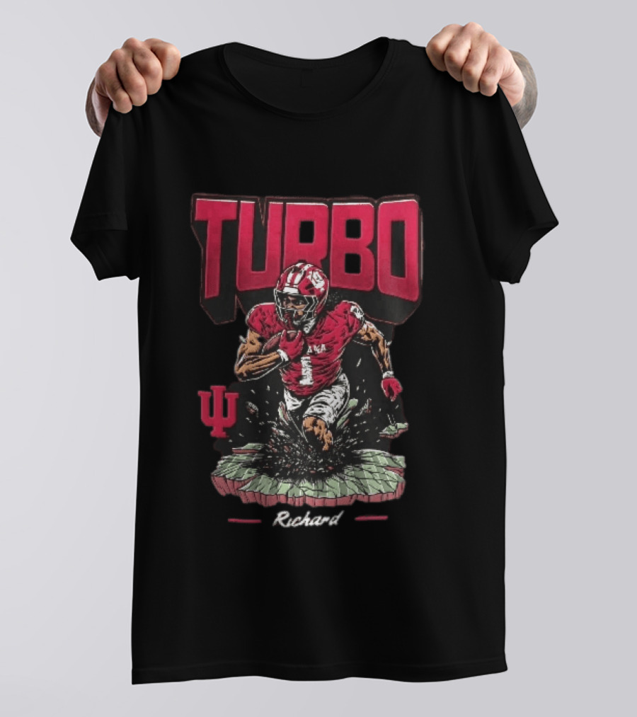 Turbo Richard Indiana Football Running Back Explosion T-Shirt