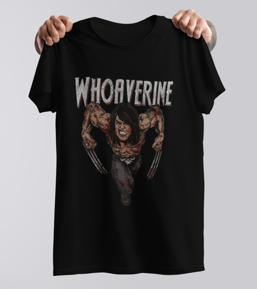 Whoaeverine Wolverine Claw Warrior Fantasy T-Shirt