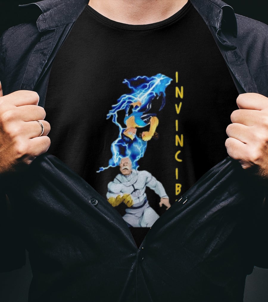 Invincible Vs Conquest Lightning Battle T-Shirt