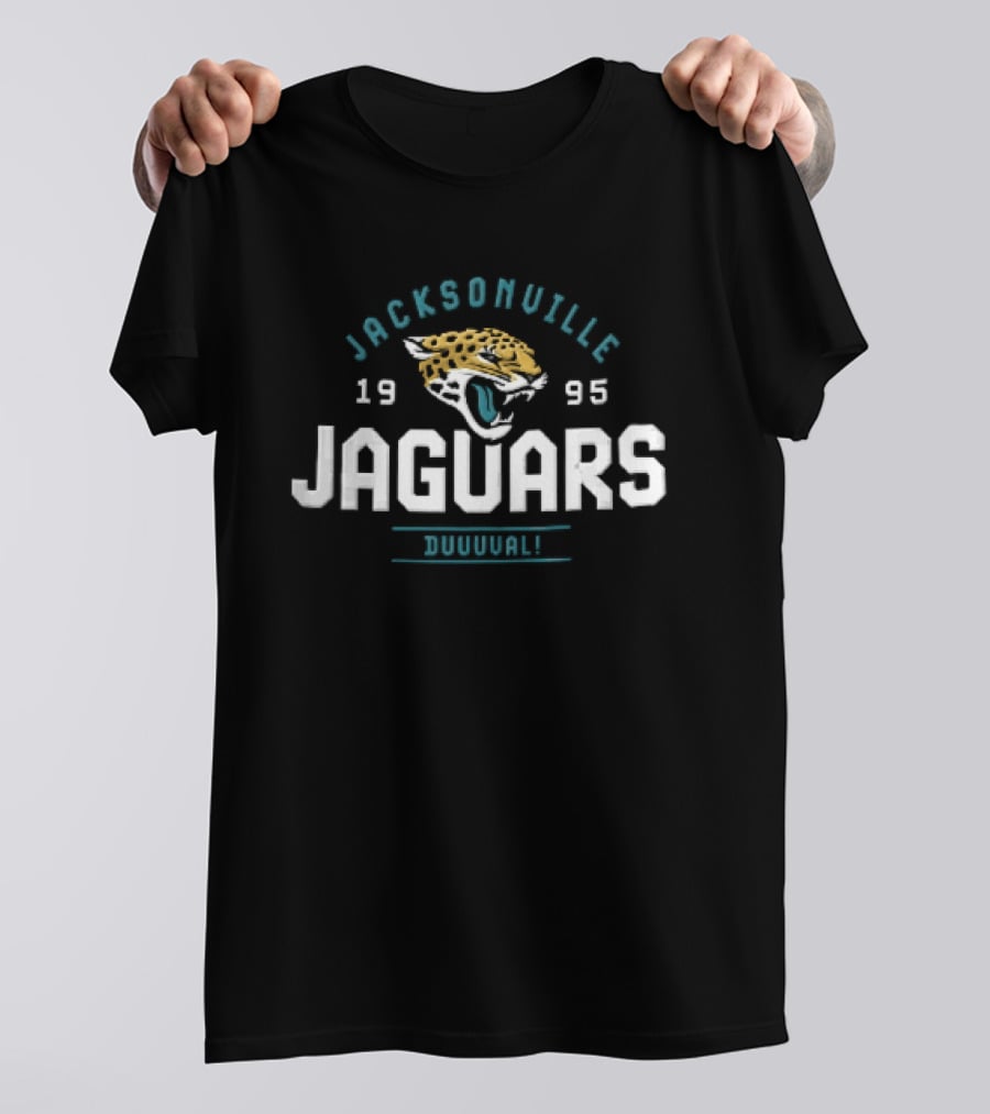 Jacksonville Jaguars 1995 Duuuval Roaring Jaguar Head T-Shirt