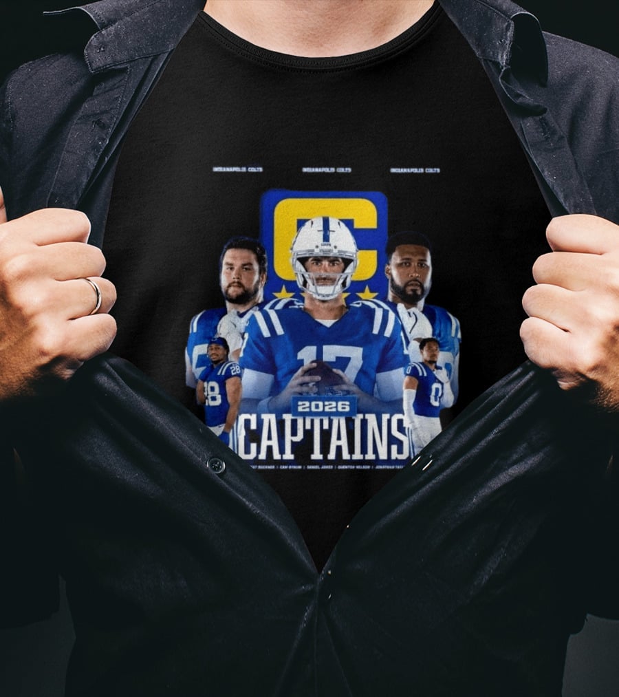 Colts Football 2026 Captains Sports Team T-Shirt