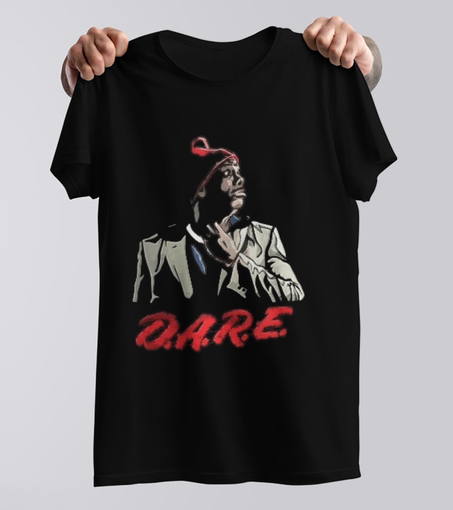 Tyrone Biggums D.A.R.E. Red Beanie Caricature T-Shirt