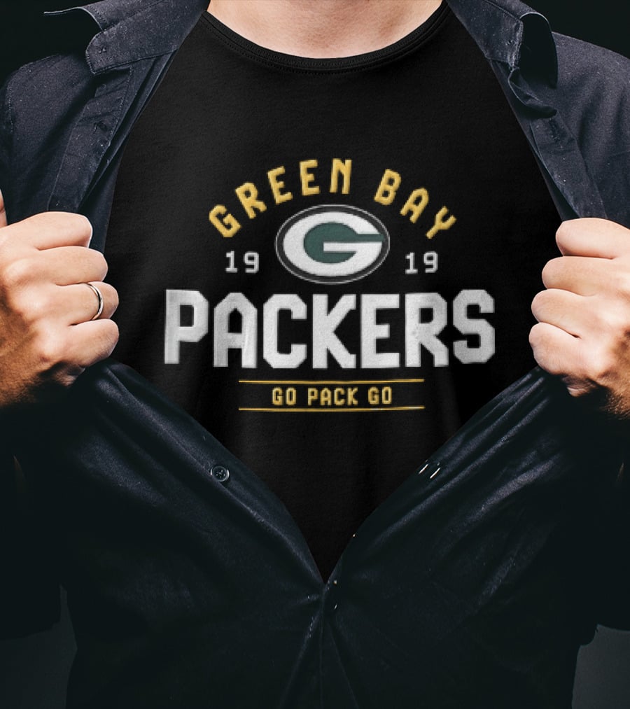 Green Bay Packers 1919 Go Pack Oval G Arch T-Shirt