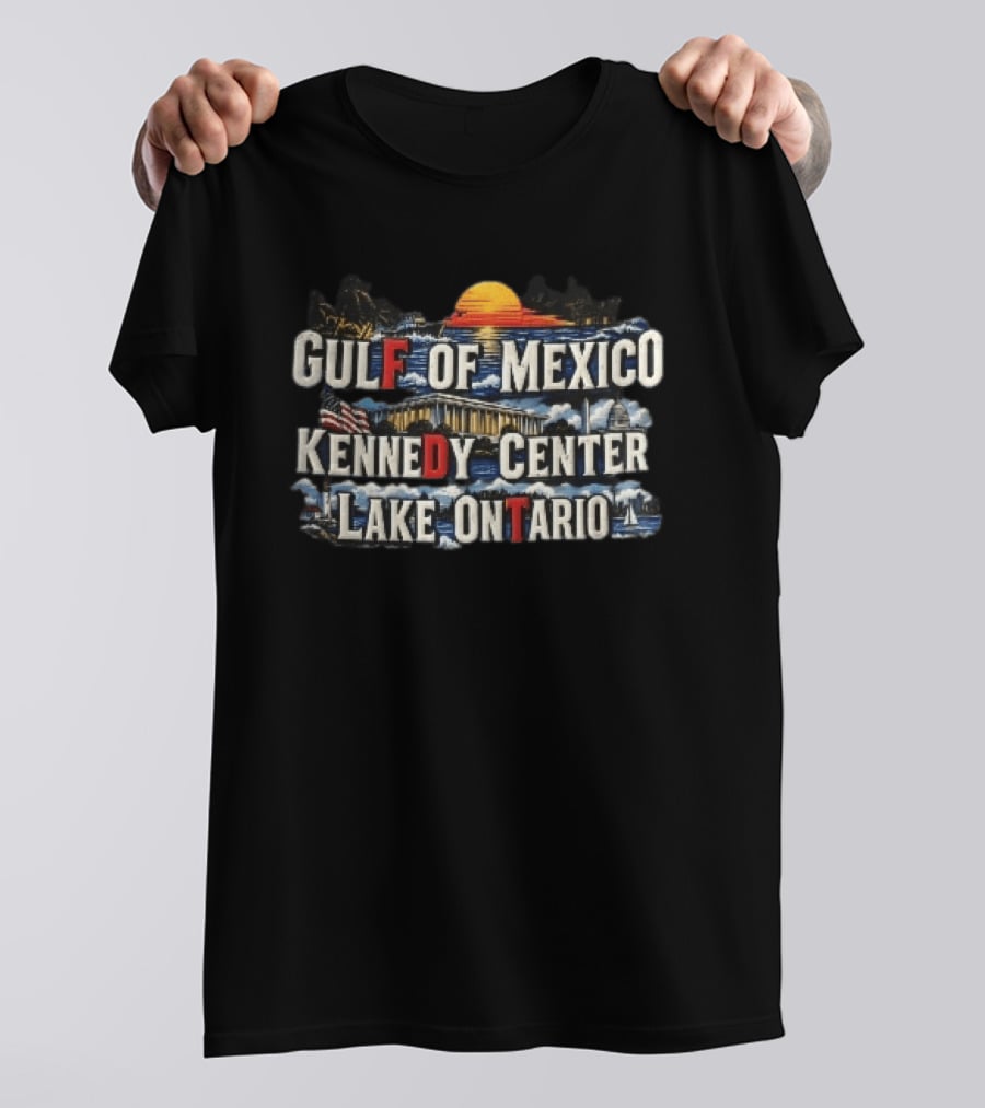 Gulf Of Mexico Sunset Kennedy Center Lake Ontario US Capitol Lighthouse T-Shirt
