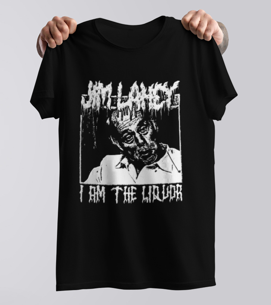 Jim Lahey I Am The Liquor Death Metal Halftone T-Shirt