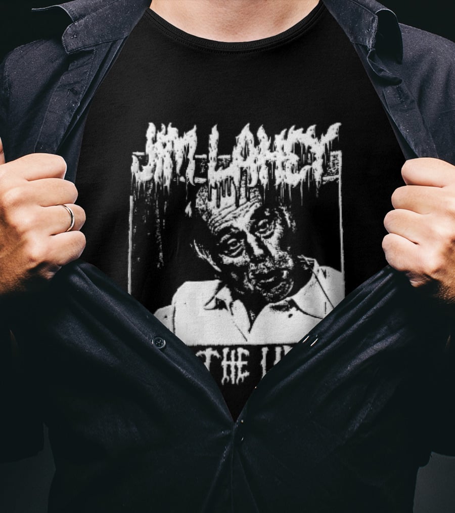 Jim Lahey I Am The Liquor Death Metal Halftone T-Shirt