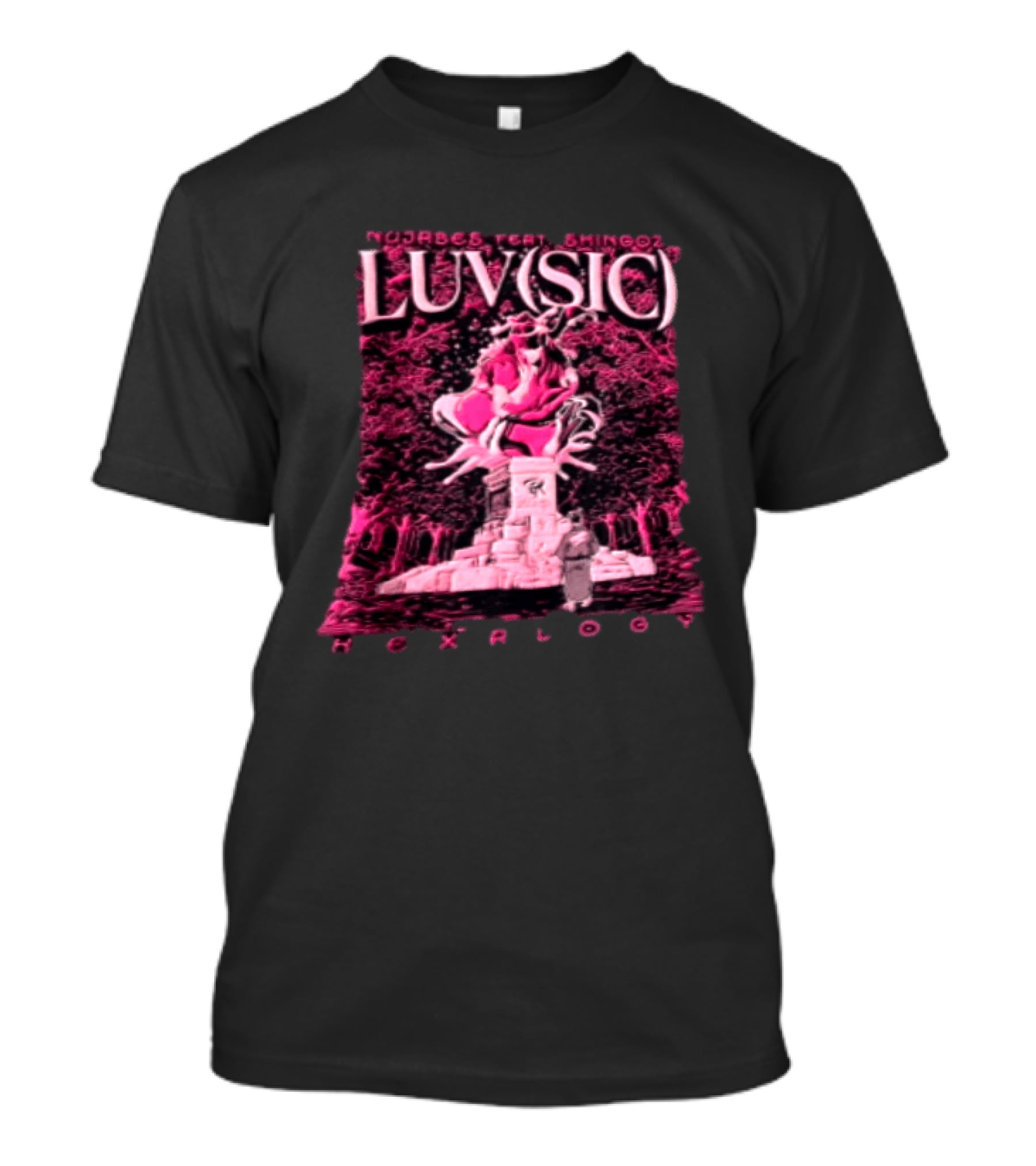 Nujabes Feat Shing02 Luv Sic Hexalogy Pink Statue Visual T-Shirt