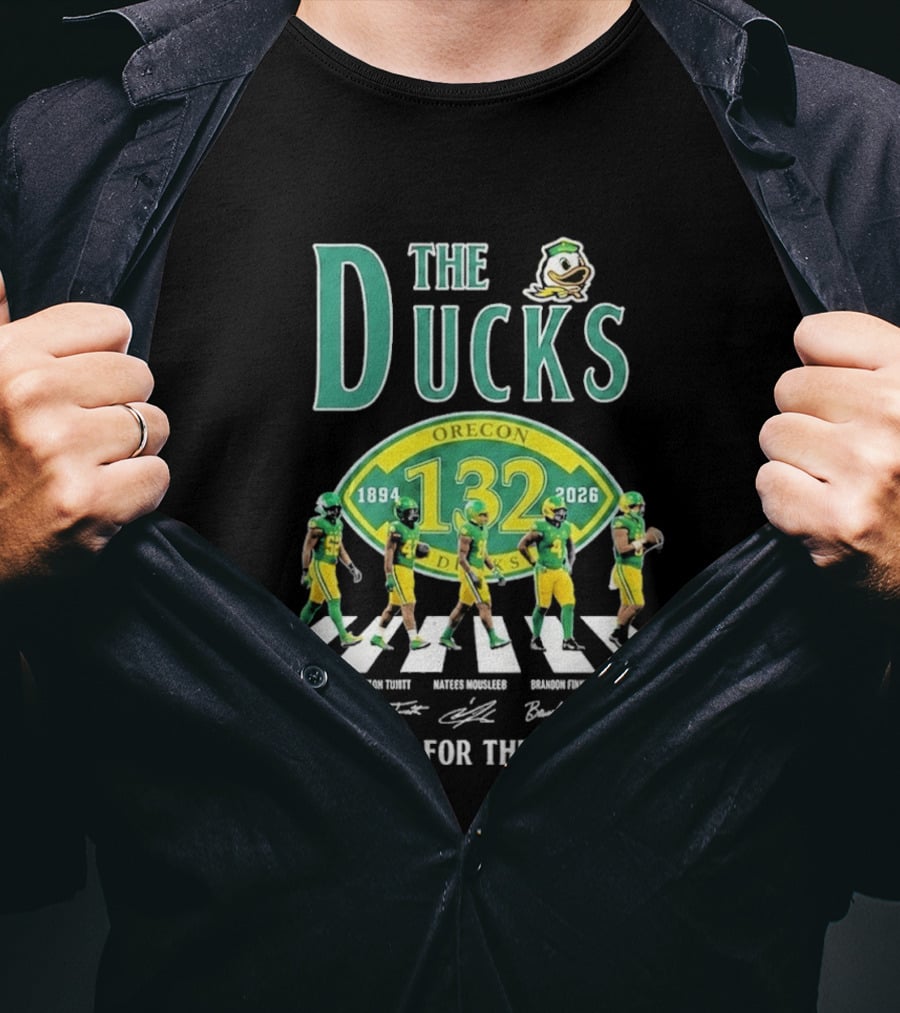 Oregon Ducks 132nd Anniversary 1894 2026 Abbey Road Thank You For The Memories T-Shirt