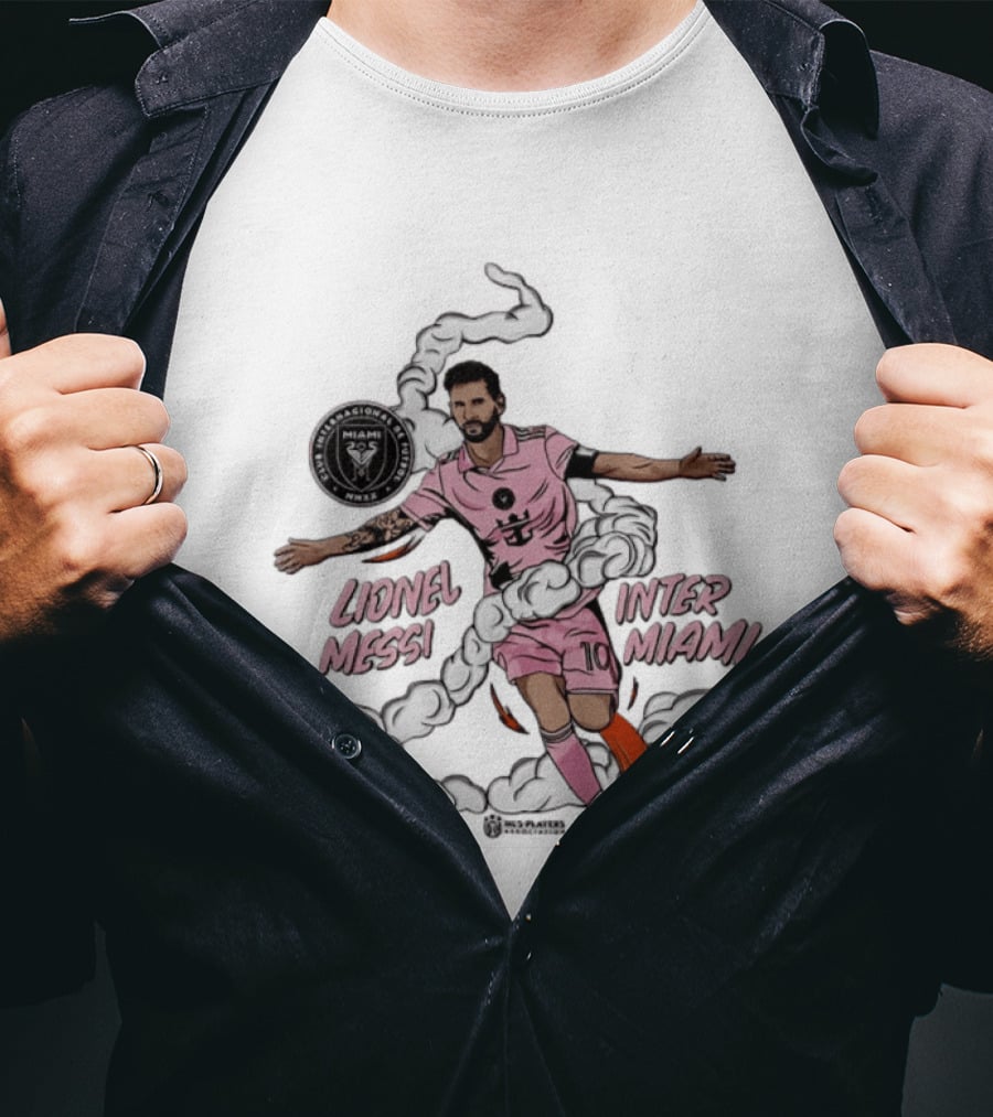 Lionel Messi Inter Miami CF 10 Soccer Player Pose MLS T-Shirt