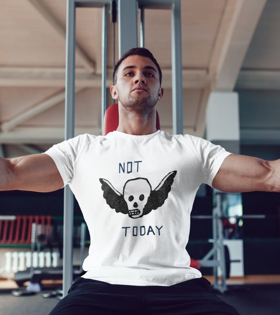 Outer Banks Not Today Skull Winged Graphic Chase Stokes John B T-Shirt