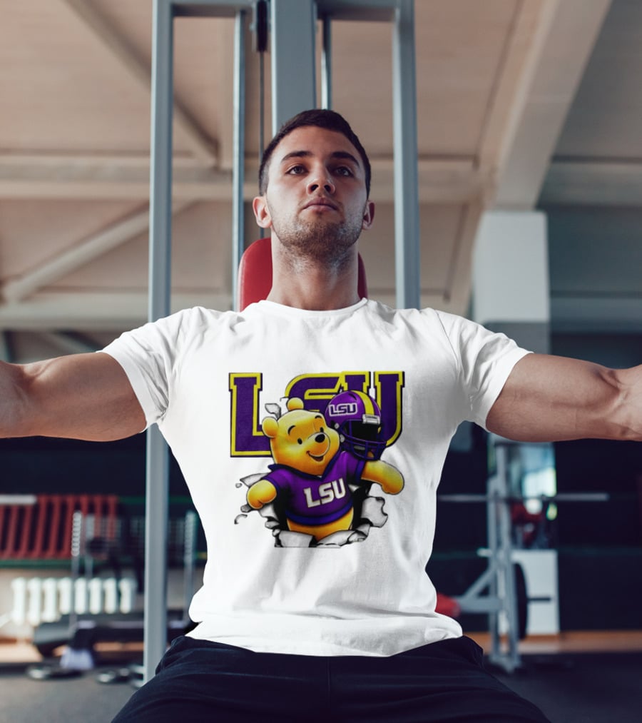 LSU Tigers Winnie The Pooh Football Team T-Shirt