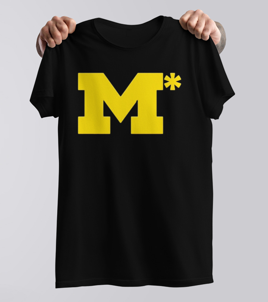 Michigan Wolverines M Asterisk 0.01 Seconds T-Shirt
