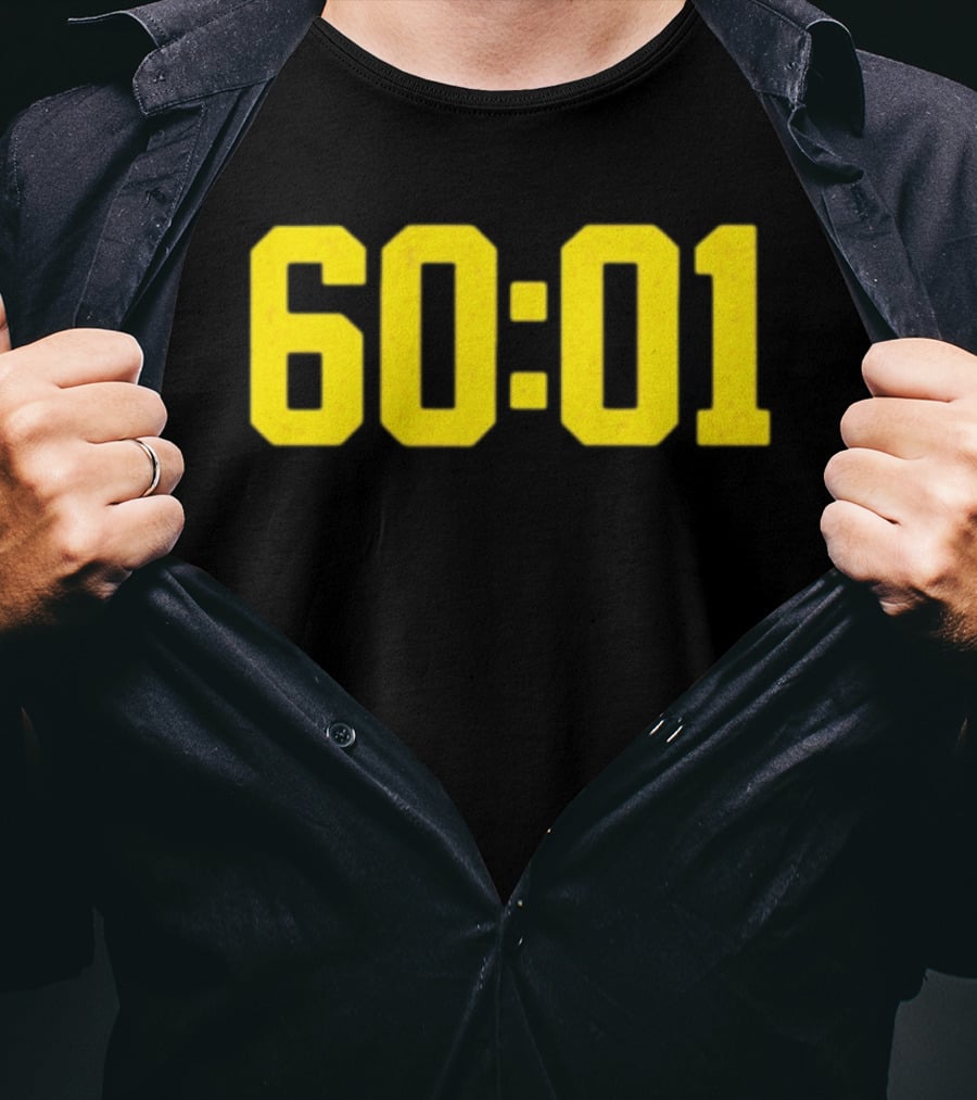Michigan Wolverines 60 01 Sports Team Victory Time Code T-Shirt