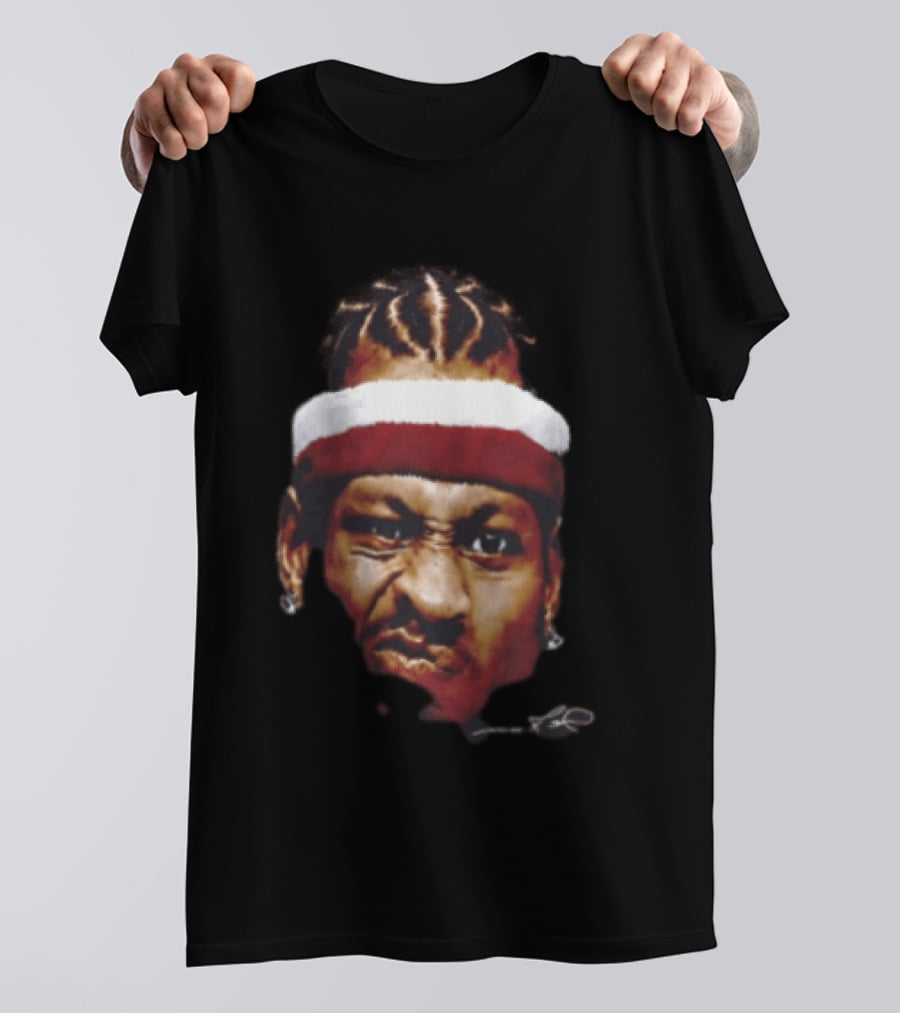 Naomi Osaka Allen Iverson Big Face Collaboration Headband Basketball T-Shirt