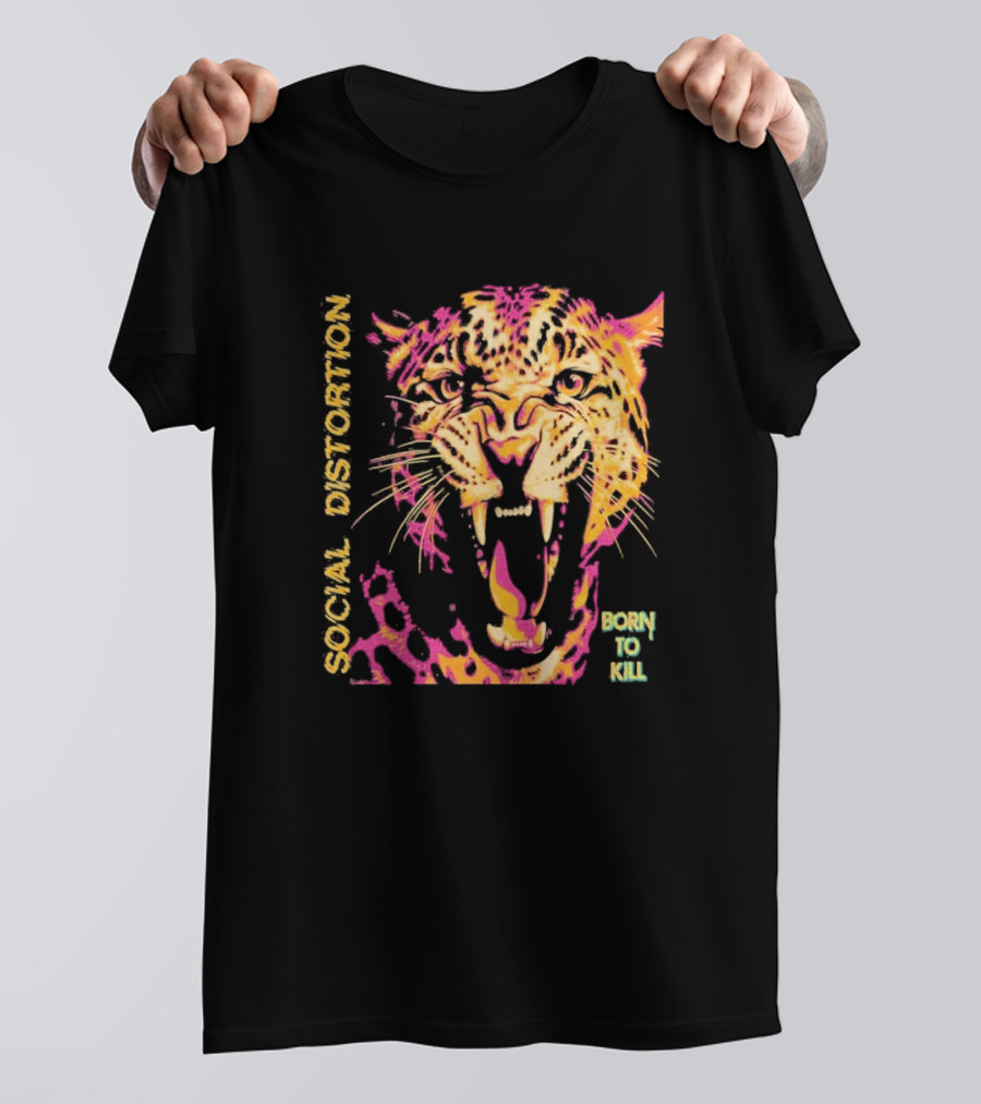 Social Distortion Born To Kill Roaring Leopard 2026 North American Tour T-Shirt