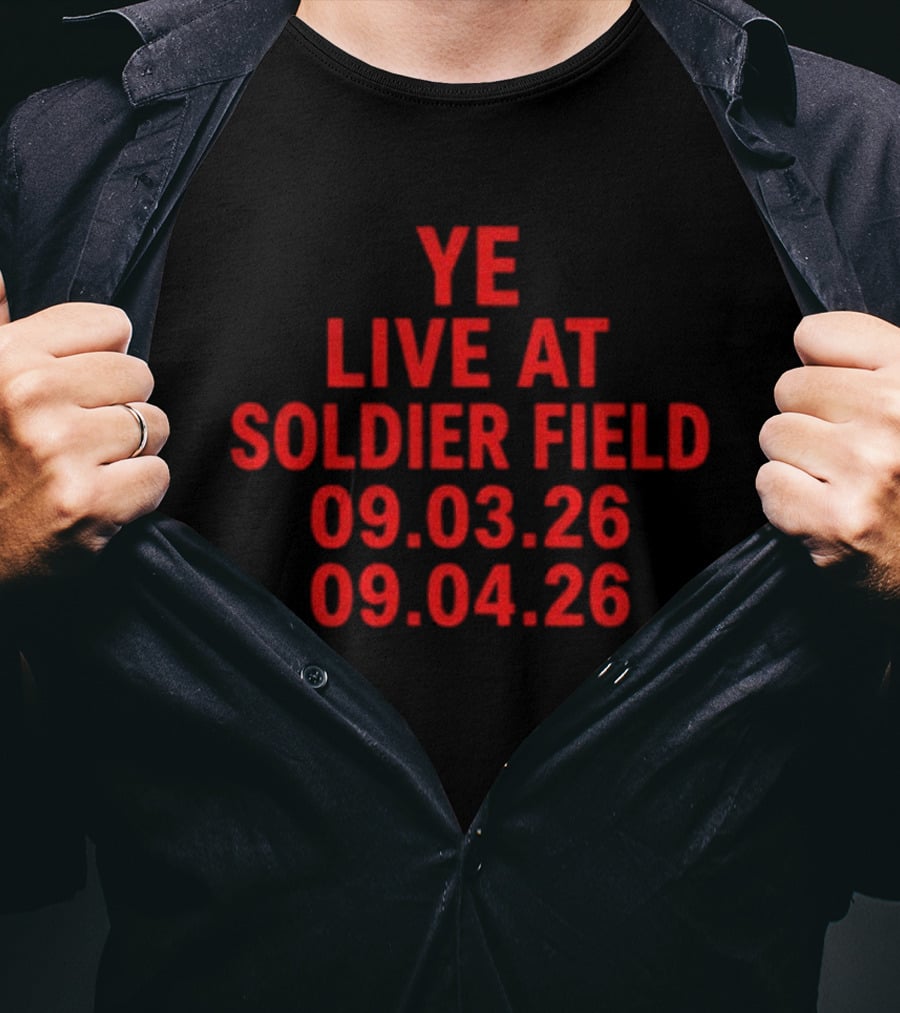 Ye Live At Soldier Field September 3 4 2026 Concert T-Shirt