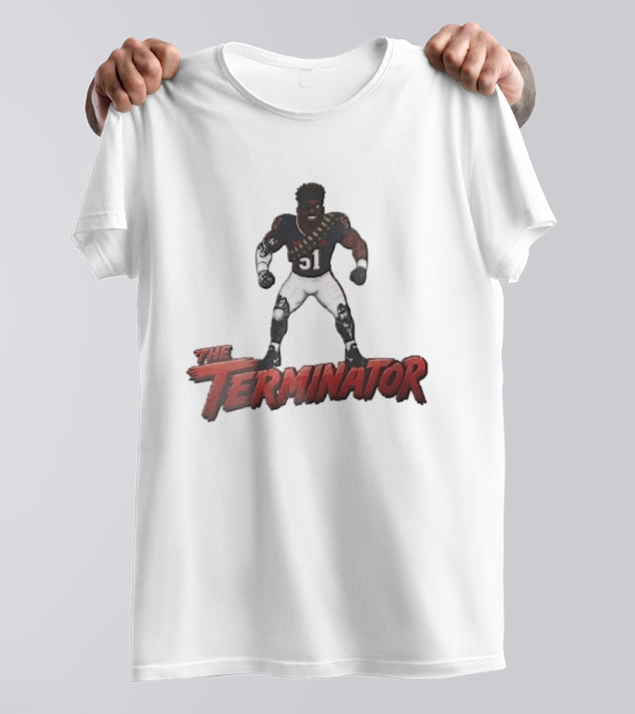 Houston Texans The Terminator Cyborg 51 Football Player T-Shirt