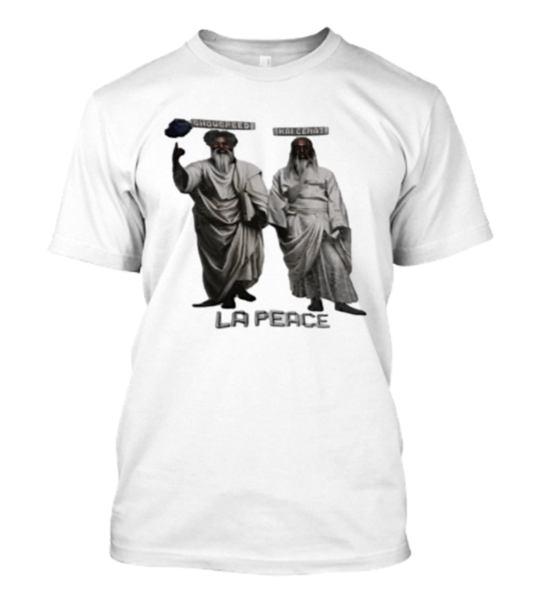 LA Peace Kai Cenat Speed Greek Statue Fashion Vibe T-Shirt