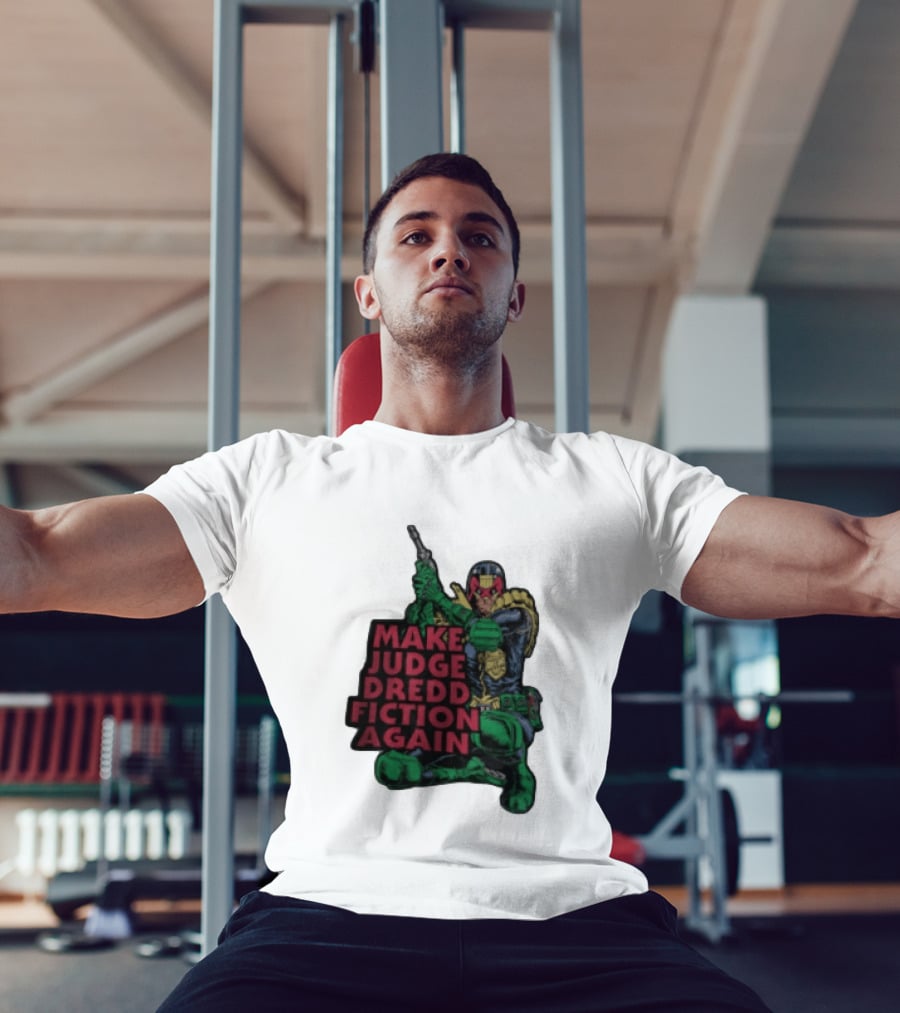 Make Judge Dredd Fiction Again Comic T-Shirt