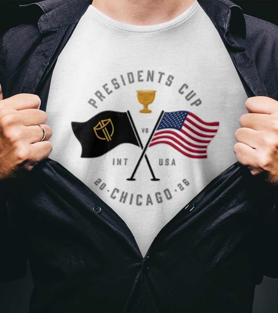 Presidents Cup Int Vs USA Chicago 2026 Golf Tournament T-Shirt