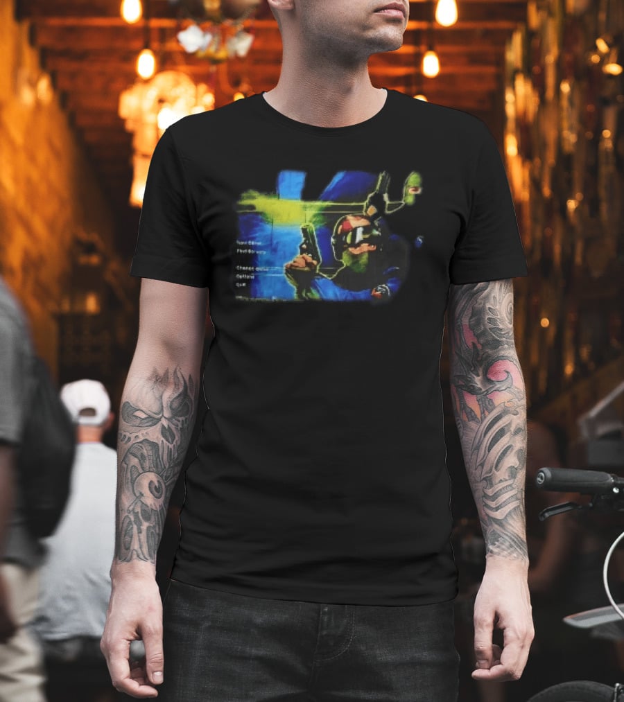 Counter Strike New Game Find Servers Change Options Quit Tactical Soldiers Guns Main Menu Screen T-Shirt