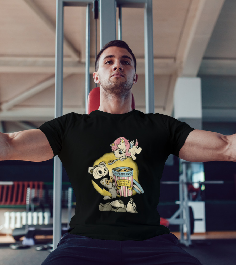 Cupcake Cult Cookie Dough Unicorn Skull Bear T-Shirt