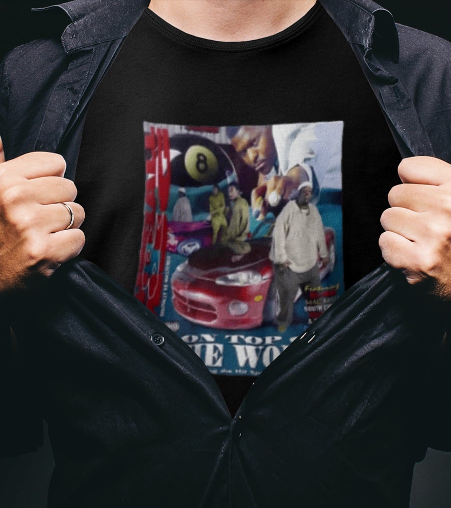 8 Ball On Top Of The World Featuring Mac Mall South Circle Space Age Pimpin Album T-Shirt