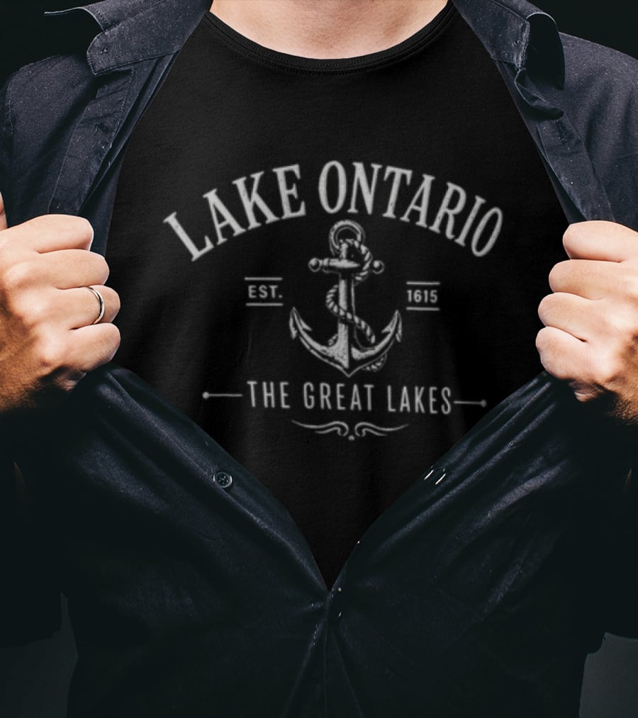 Lake Ontario Anchor The Great Lakes T-Shirt