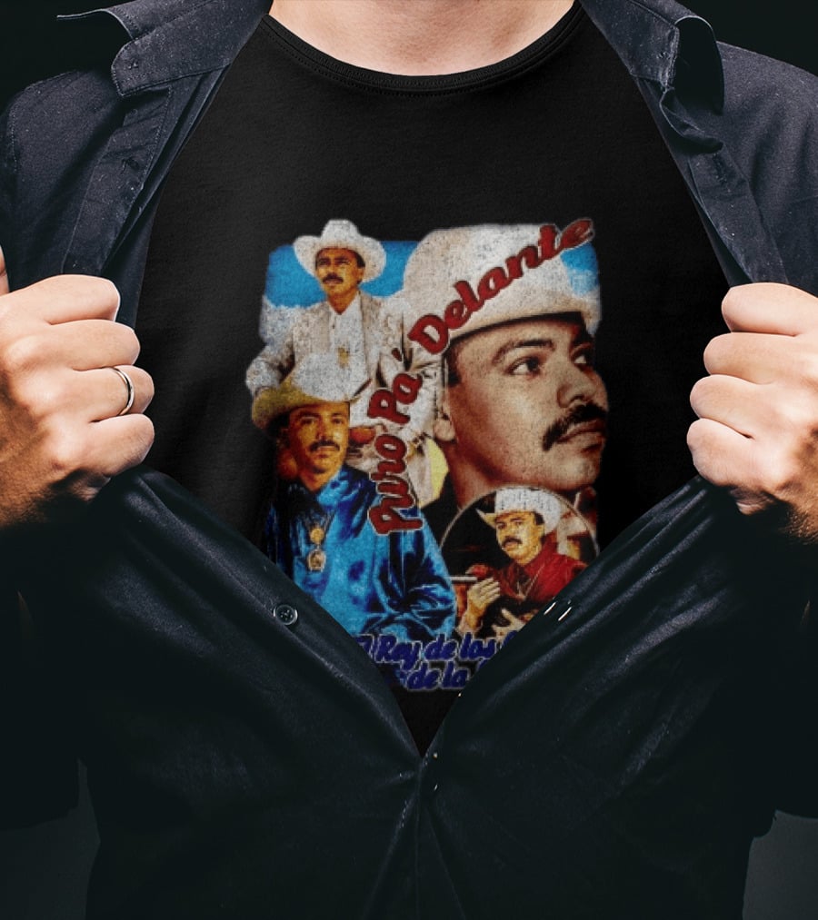 Puro Pa' Delante El Rey De Los Corridos De La Sierra Chalino Sanchez T-Shirt