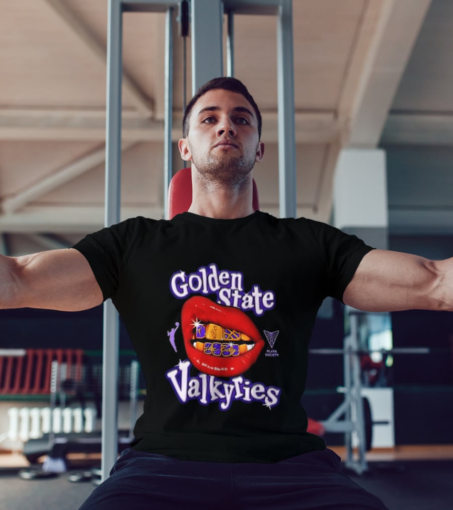 Golden State Valkyries The Bay Playa Society Lip T-Shirt