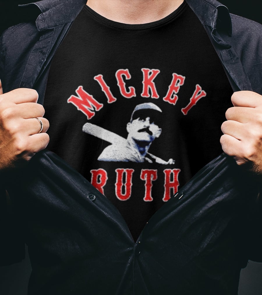 Mickey Ruth Baseball Player T-Shirt