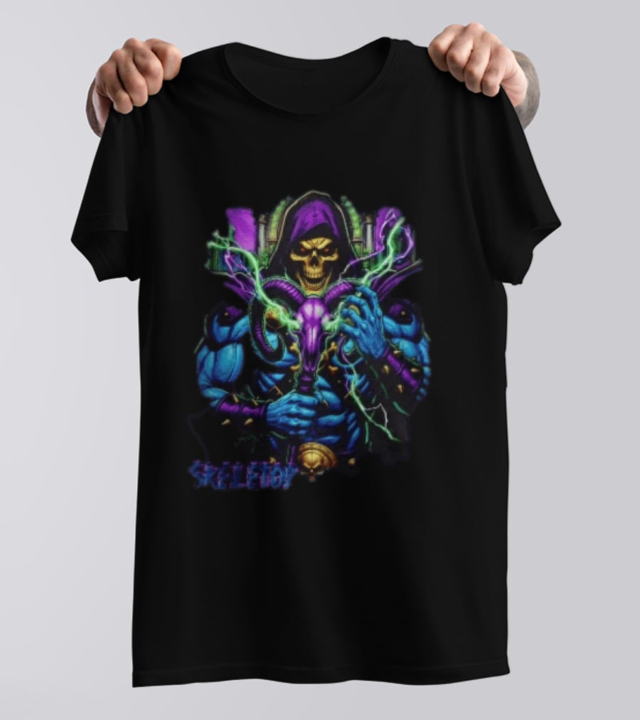 Skeletor Masters Of The Universe Electric Staff Power T-Shirt