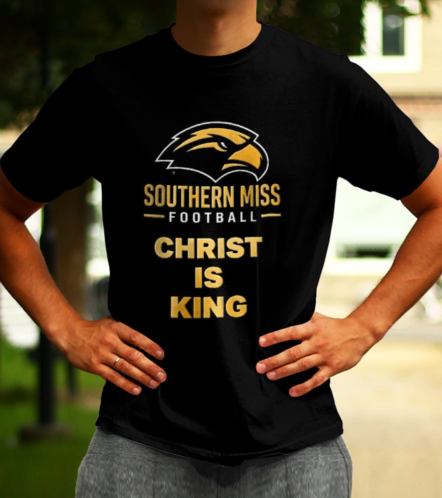 Southern Miss Golden Eagles Football Christ Is King Bird Head T-Shirt