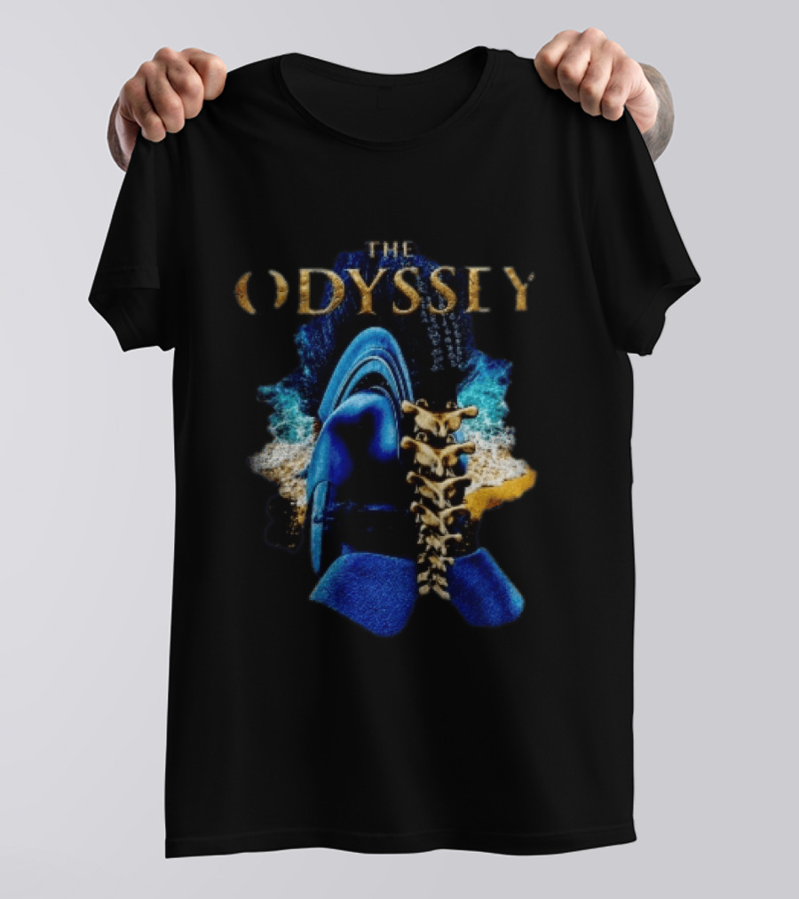 The Odyssey Warrior Helmet Spinal Cord Spine T-Shirt