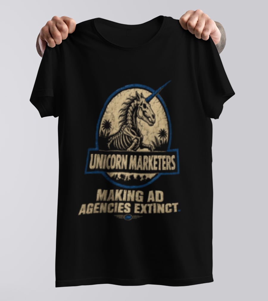 Unicorn Marketers Making Ad Agencies Extinct Skeleton Unicorn T-Shirt