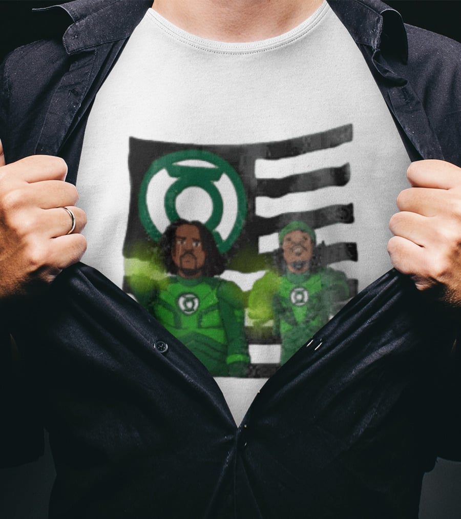 Lanterns X OutKast Comic Superheroes Green Light Power T-Shirt
